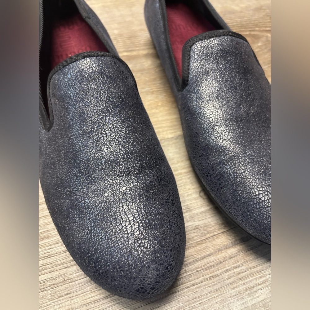 Munro Navy Metallic Lady Driving Loafer